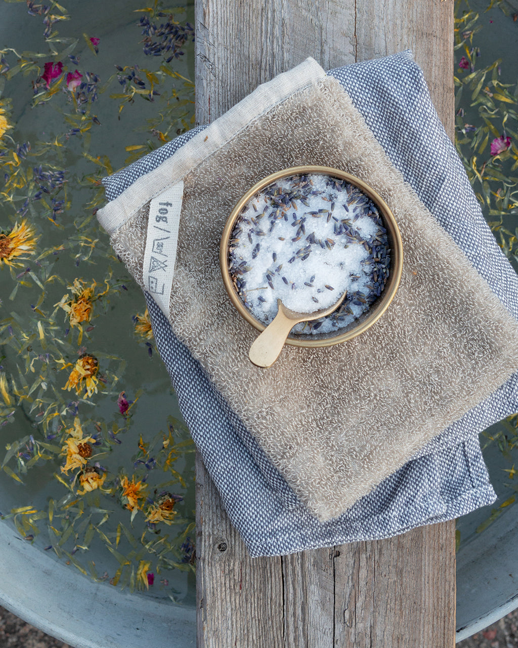 Linen Chambray Towel (M): Grey