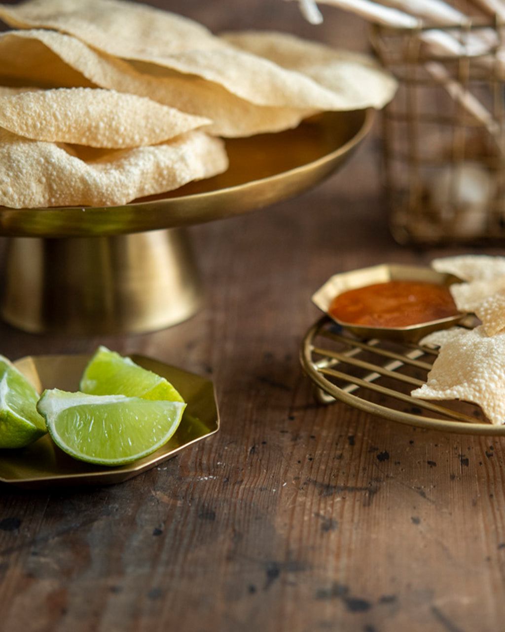 Brass Cake Stand (S)