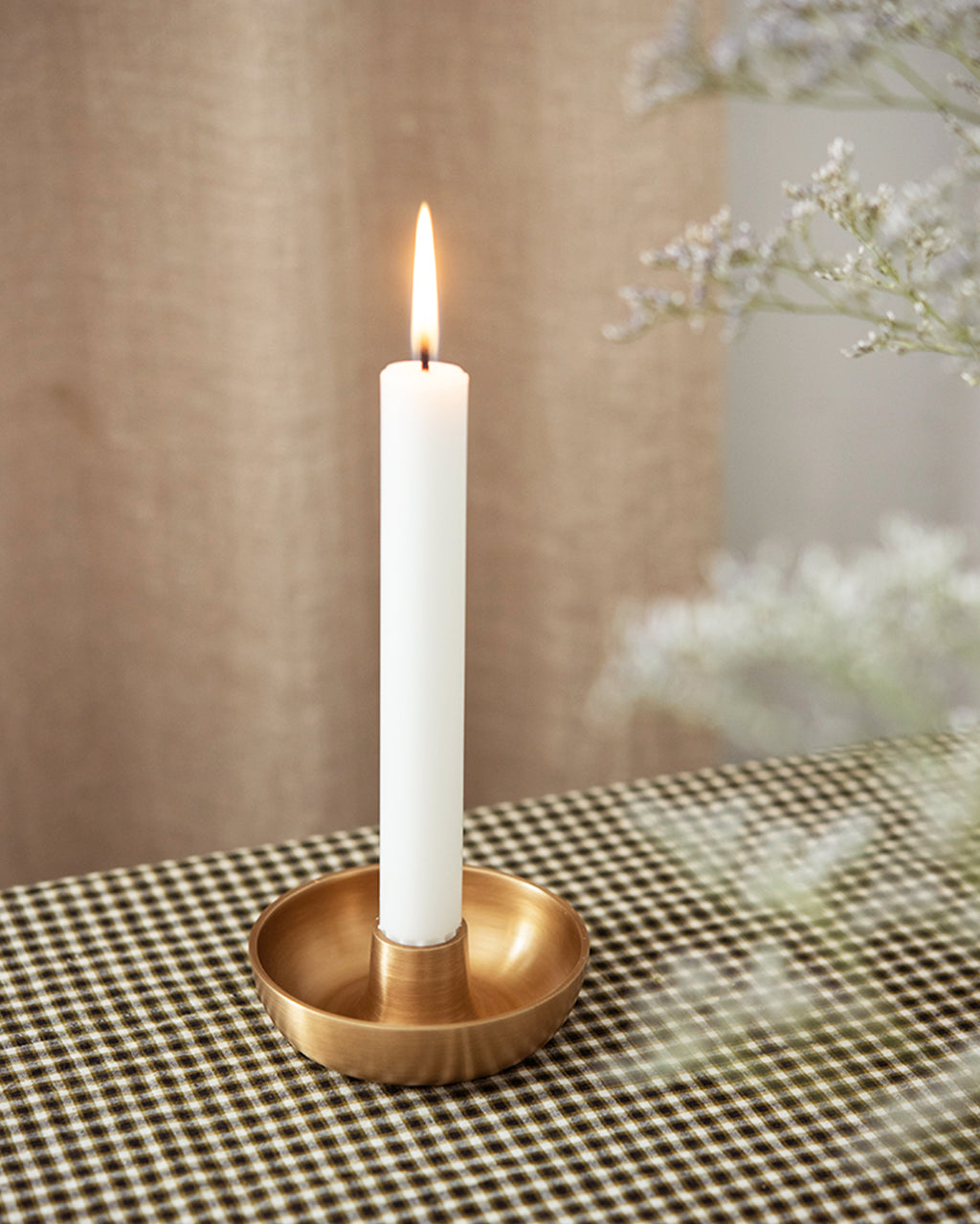 Brass Candle Holder: Classic