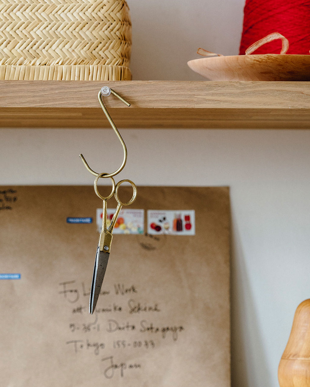 Brass Handle Scissors: Small