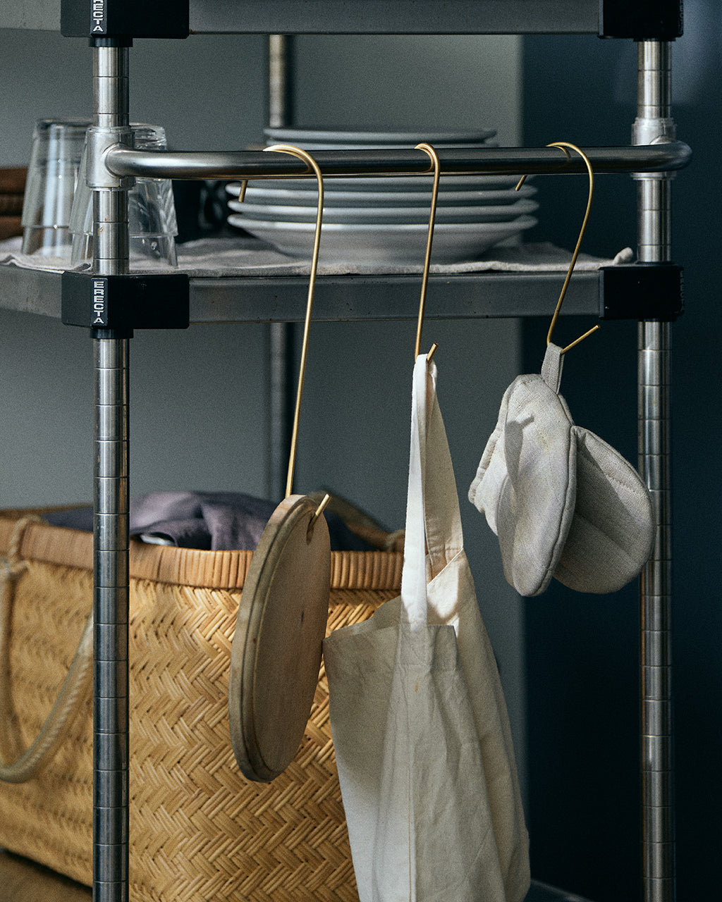 Brass J Hook (L): Long