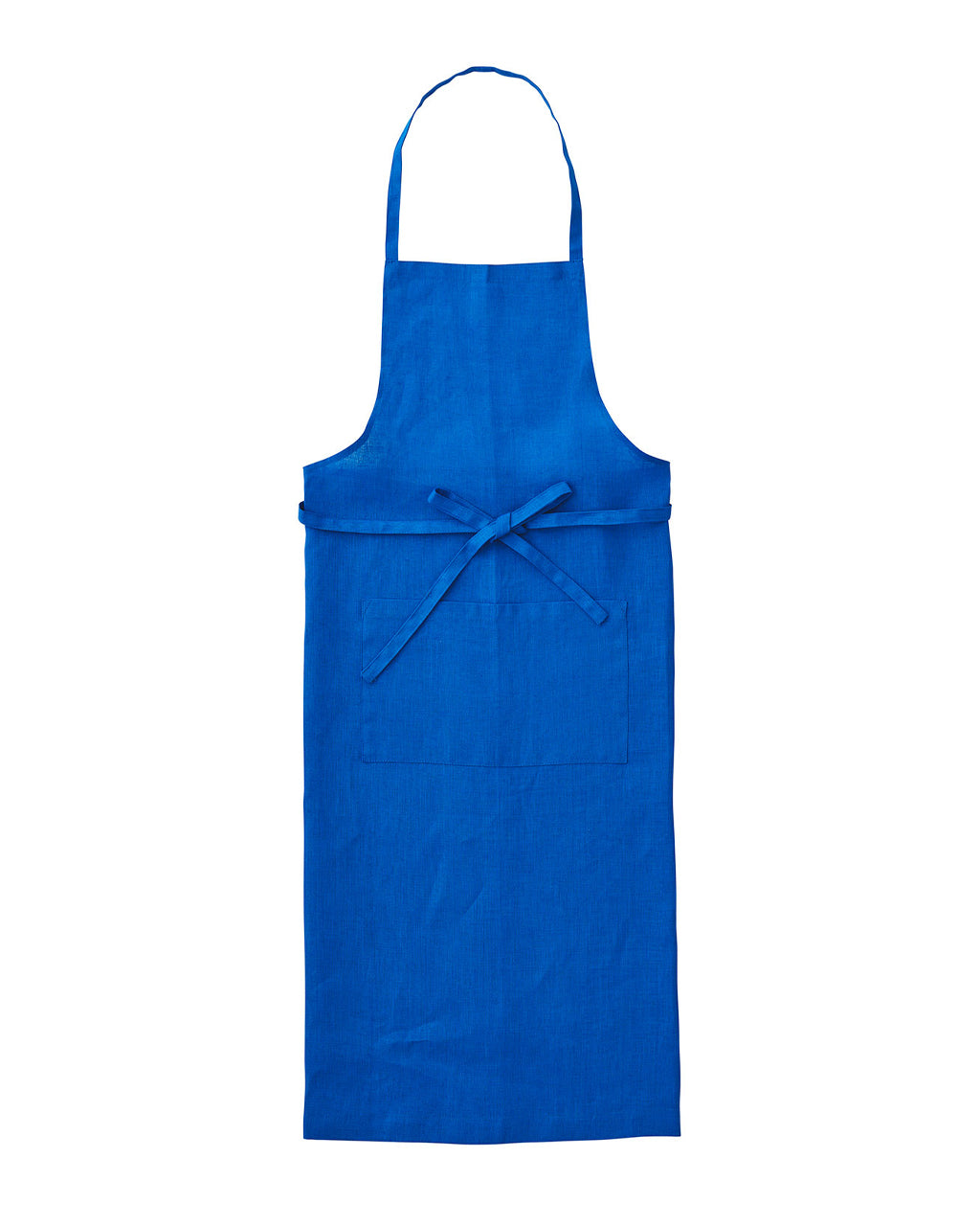 Linen Full Apron: Blue Roi
