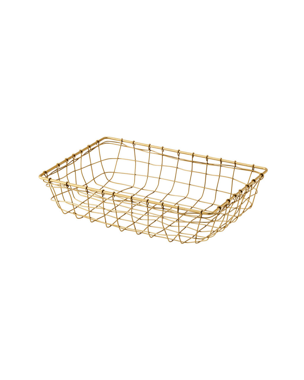 Gold Wire Basket Tray (S)