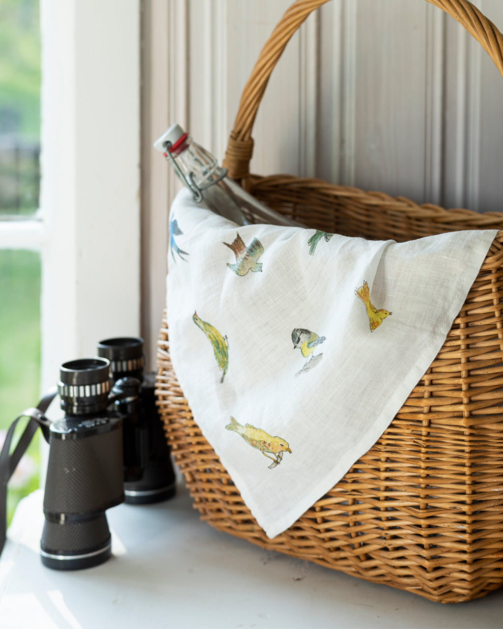 Isabelle Boinot Handkerchief: Birds