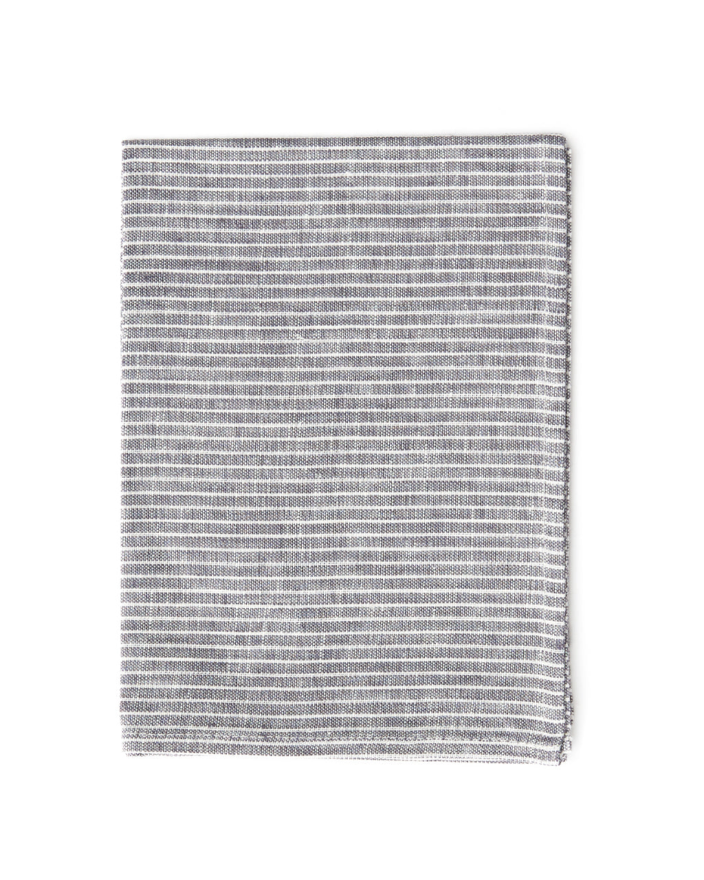 Linen Tea Towel: Grey White Stripe