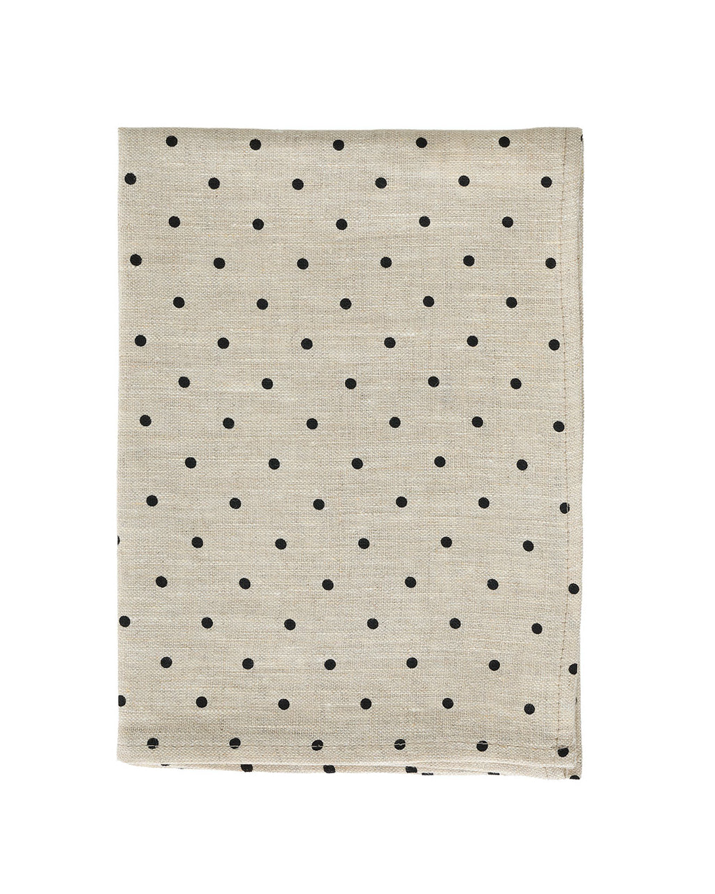 Linen Tea Towel: Natural Dot