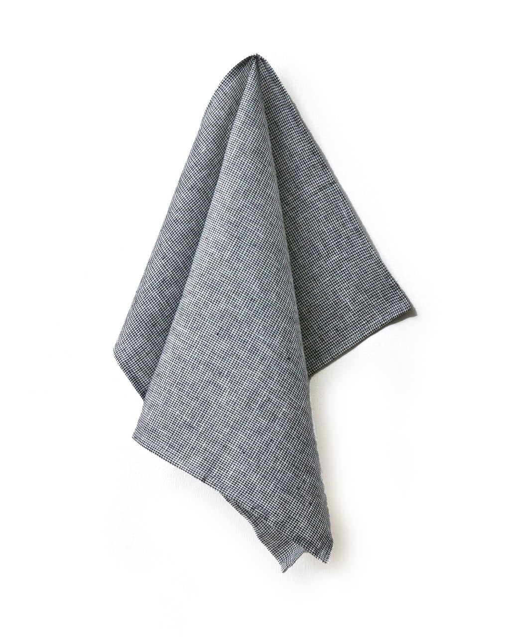 Linen Tea Towel: Houndstooth Check