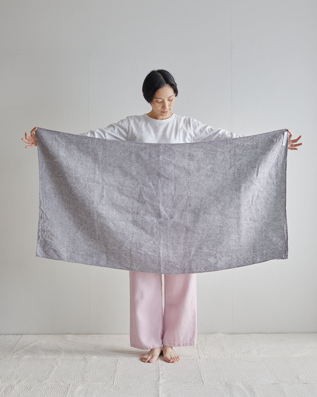 Linen Chambray Towel (L): Grey
