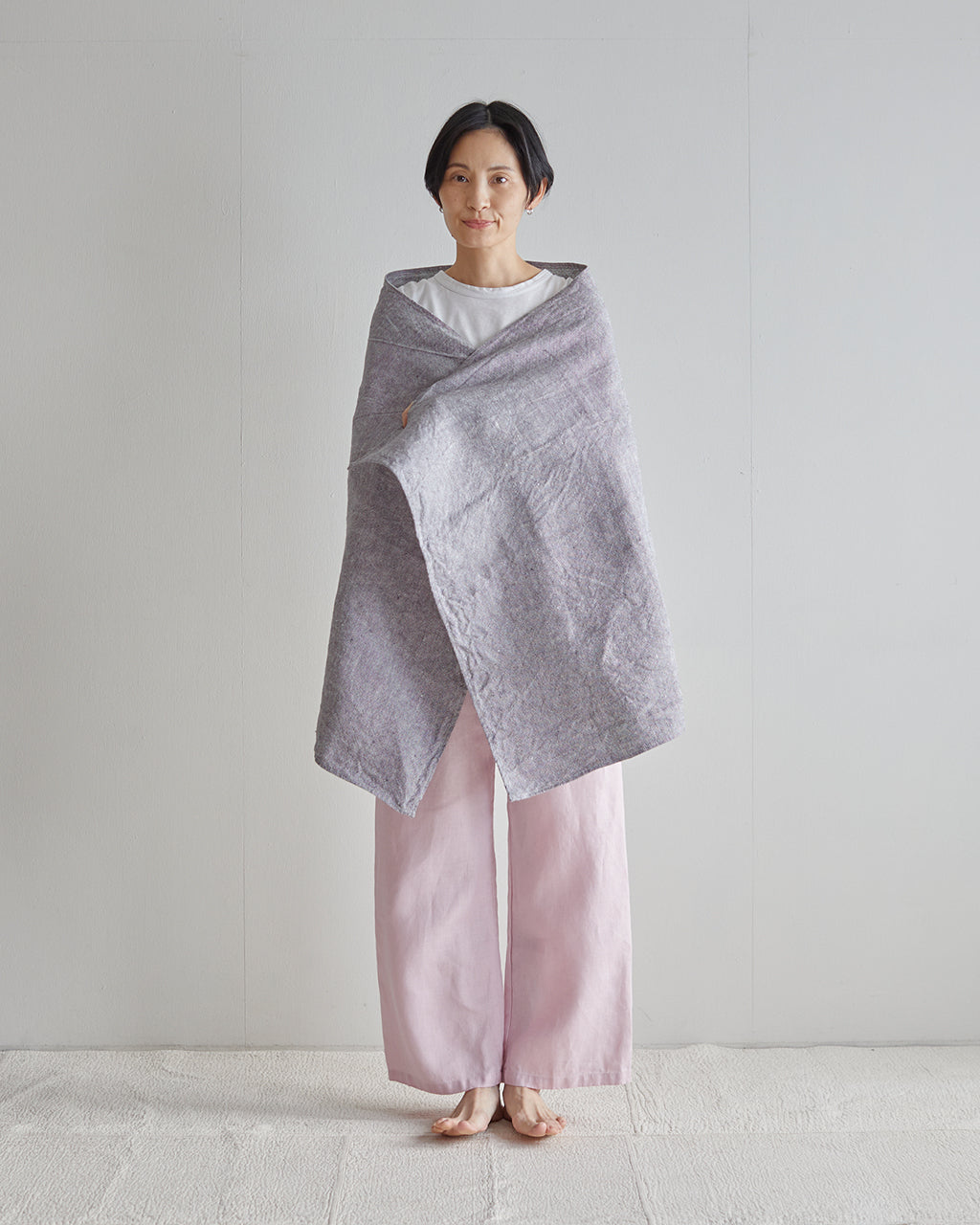 Linen Chambray Towel (L): Grey