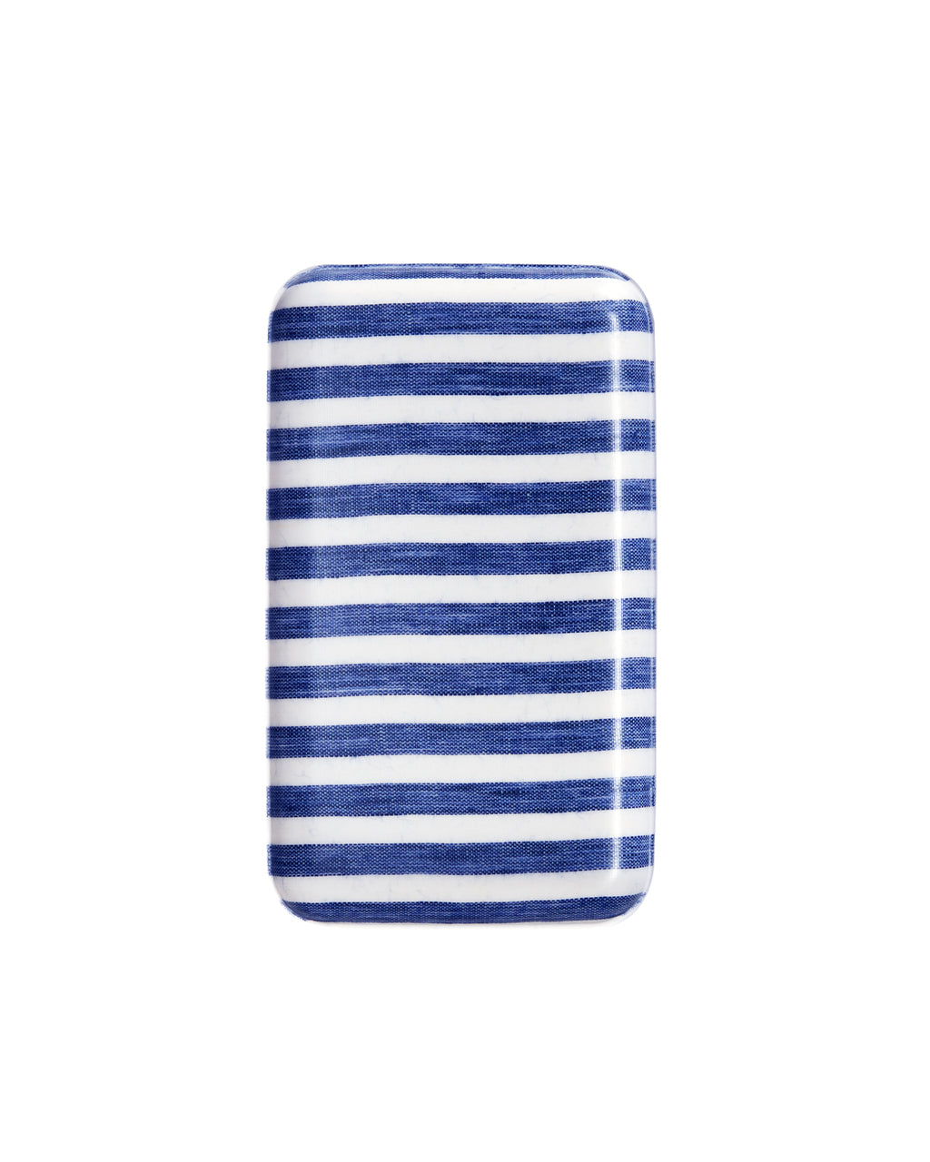 Linen Coated Tray (S): White Blue Stripe