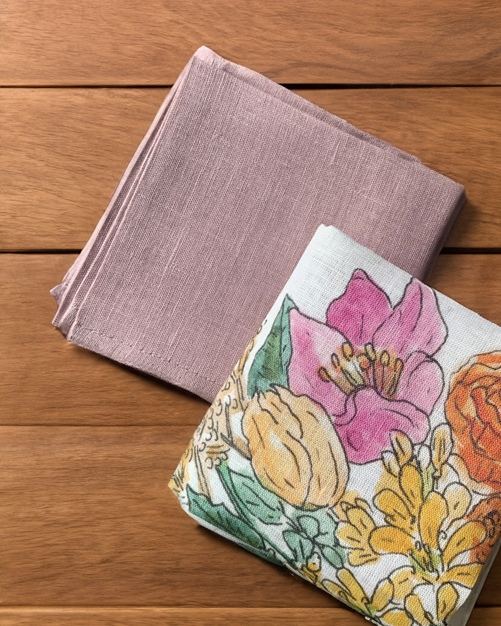 Linen Handkerchief: Rose