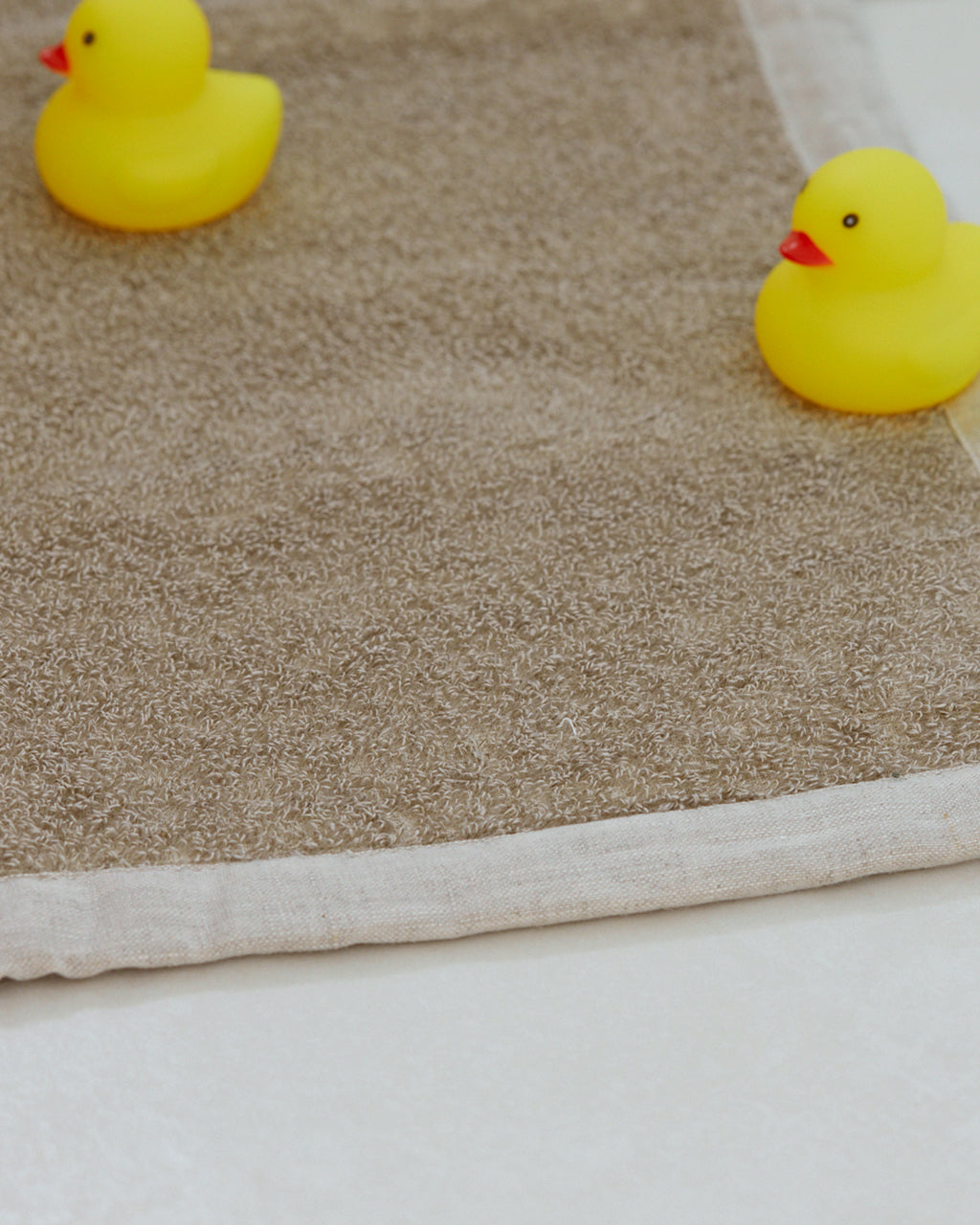 Linen Pile Bath Mat: Natural