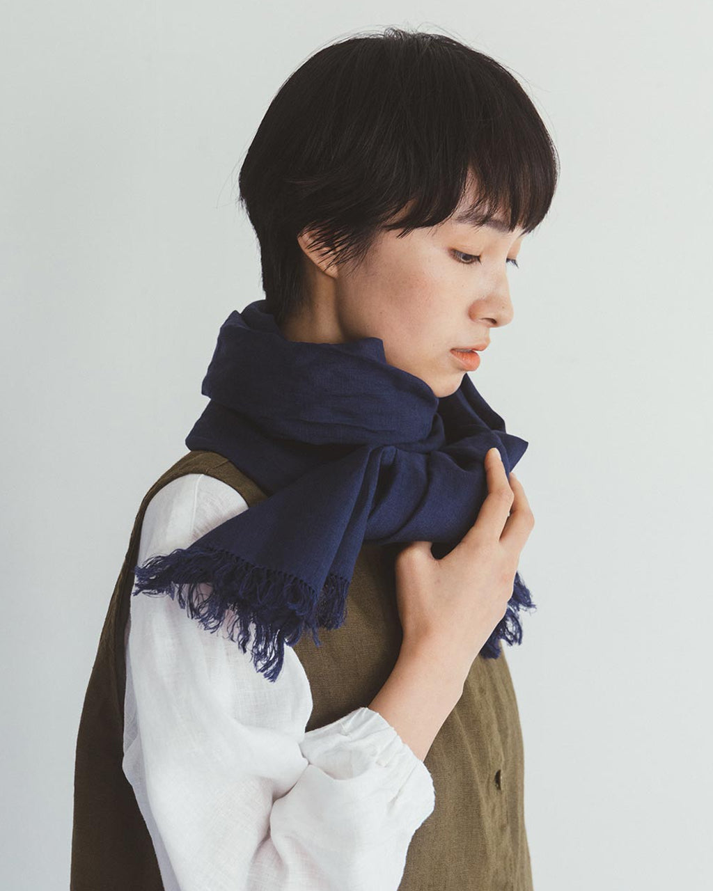 Roserie Scarf: Blue Indigo