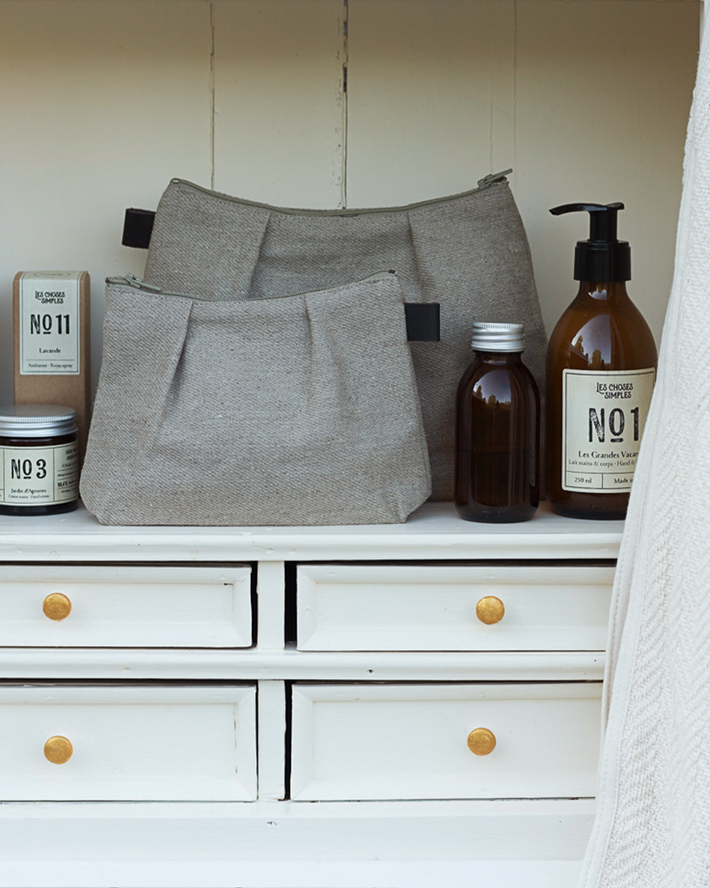 Seg Linen Pouch (S): Natural