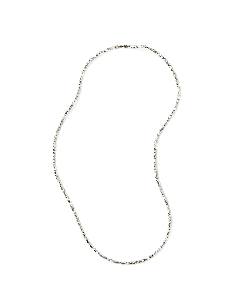 Silver Beads Necklace (S)