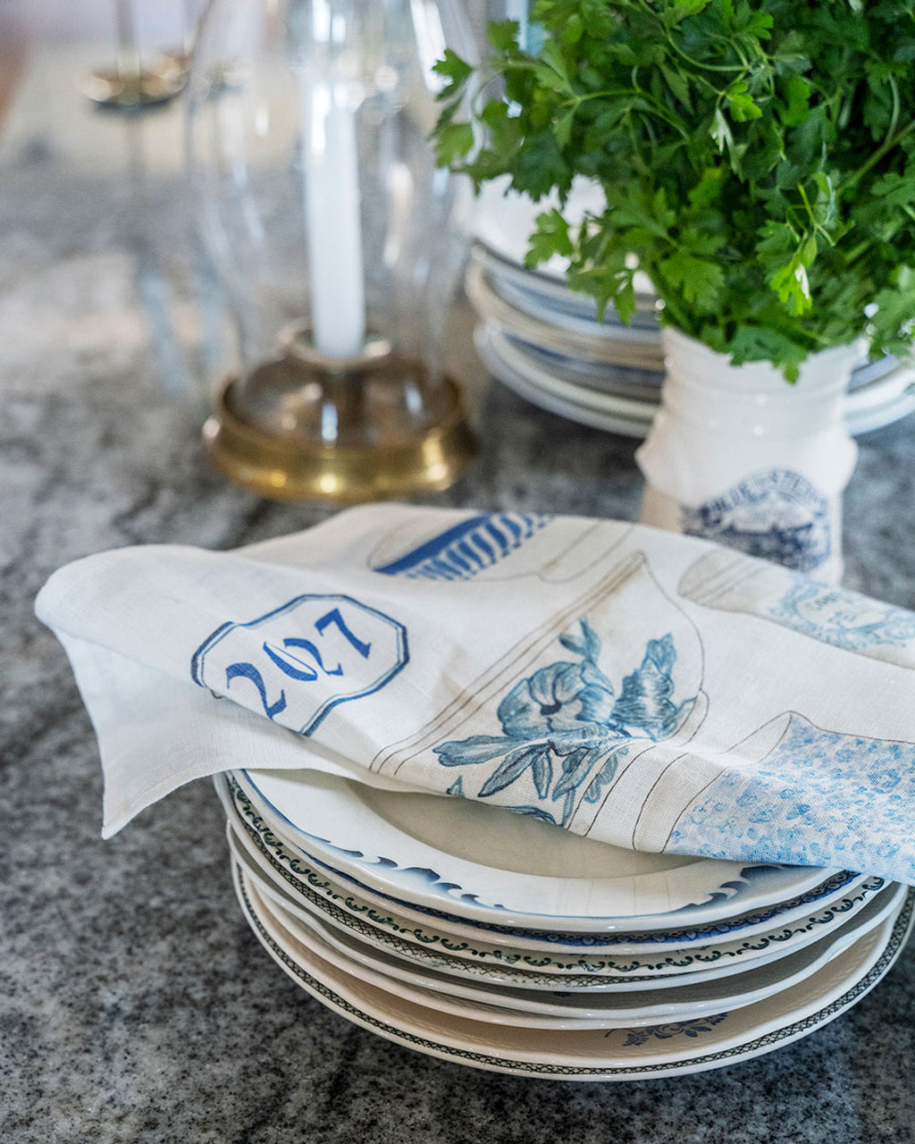 2027 Linen Calendar La Vaisselle Bleue