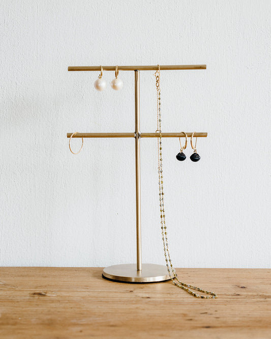 Brass Accessory Stand: Large