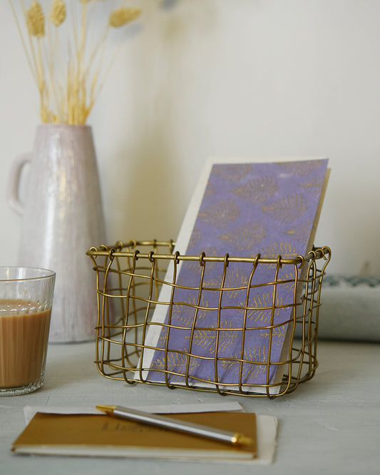 Brass Basket: Rectangular