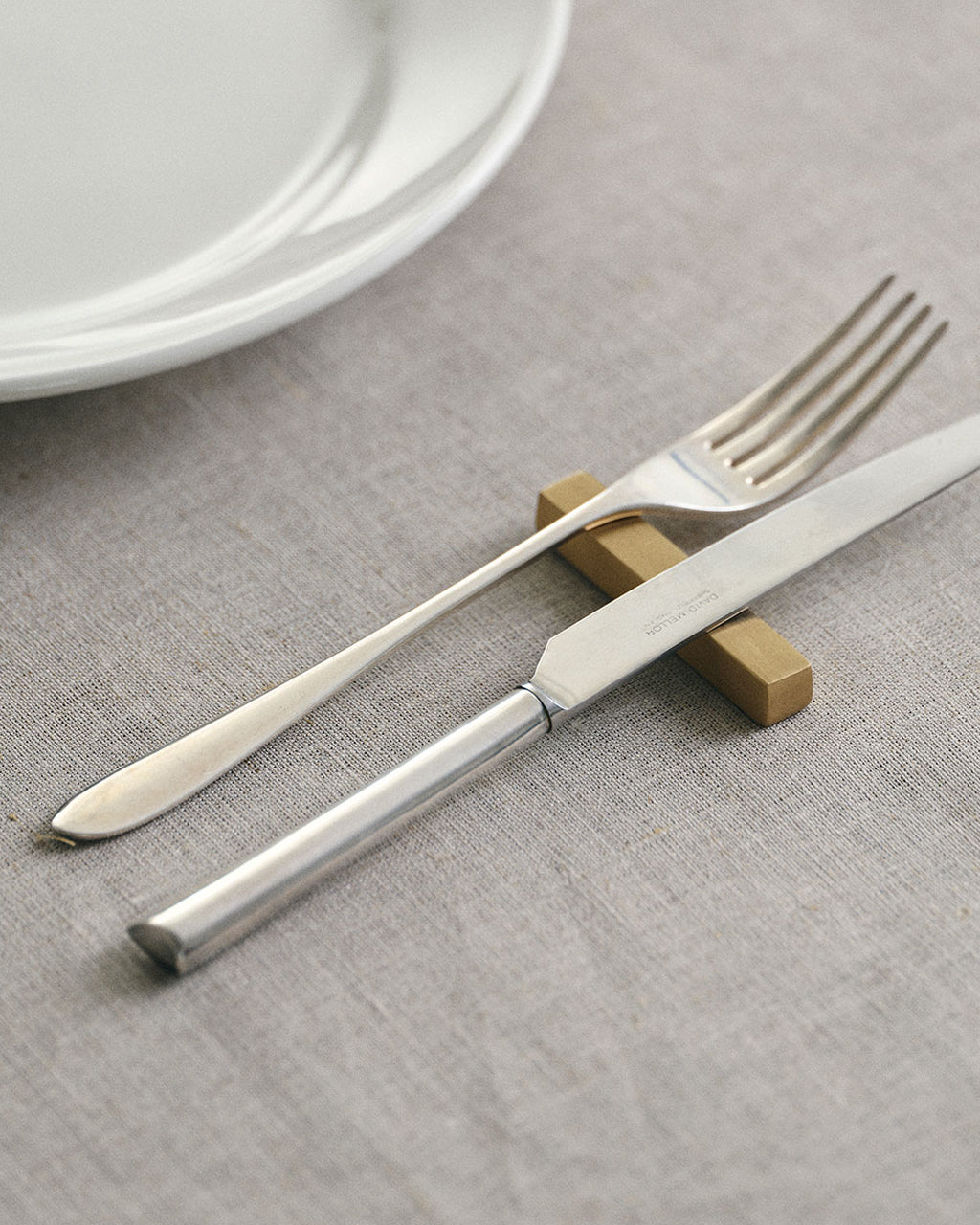 Brass Cutlery / Chopstick Rest - Square