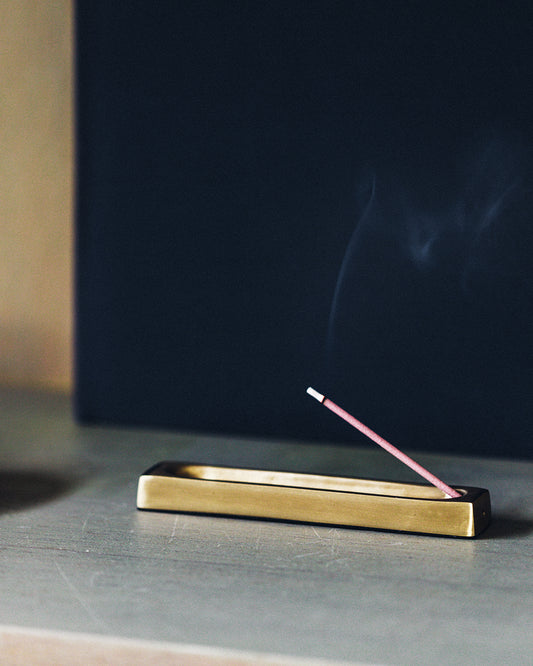 Brass Incense Stand: Rectangle