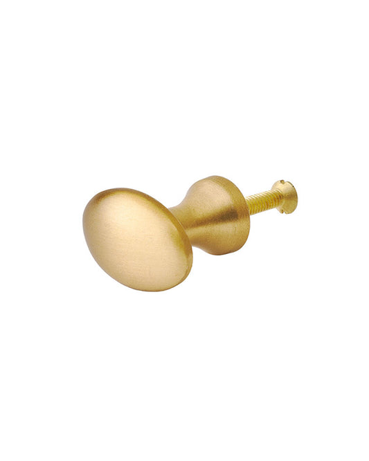 Brass Knob Oval (L)