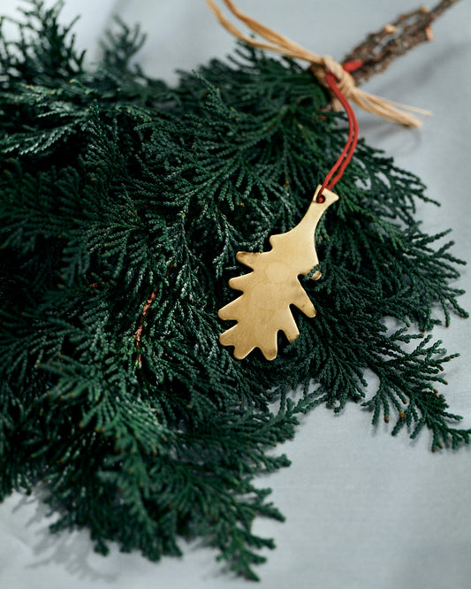 Brass Leaf Ornament: D Style