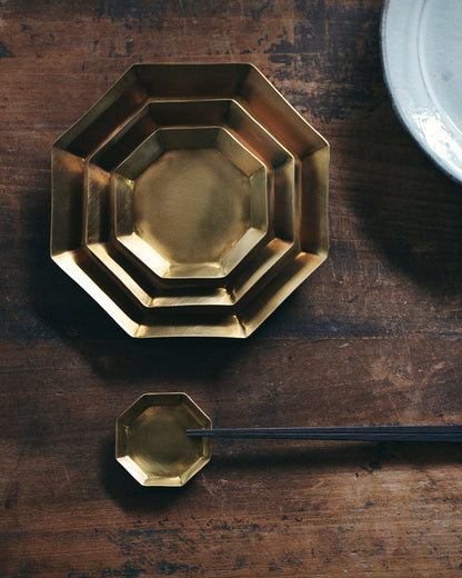 Brass Plate Octagon (S)