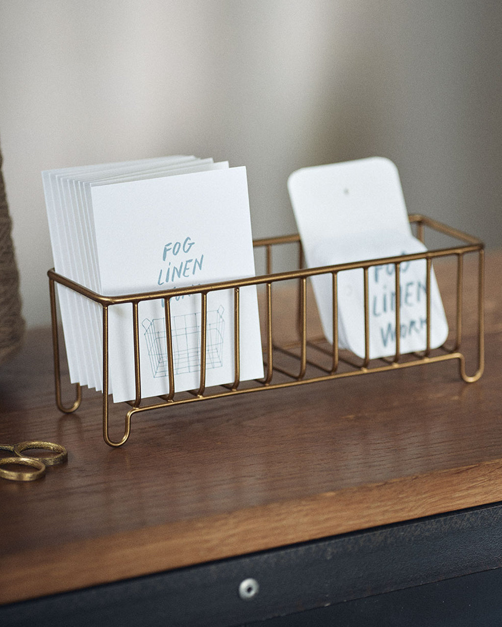 Brass Wire Slender Basket – Fog Linen Work Australia/NZ
