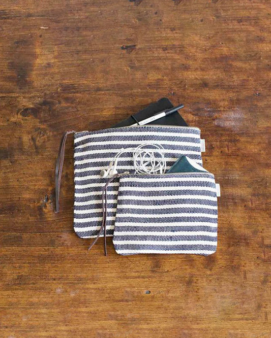 Canna Pouch (M) Navy Stripe