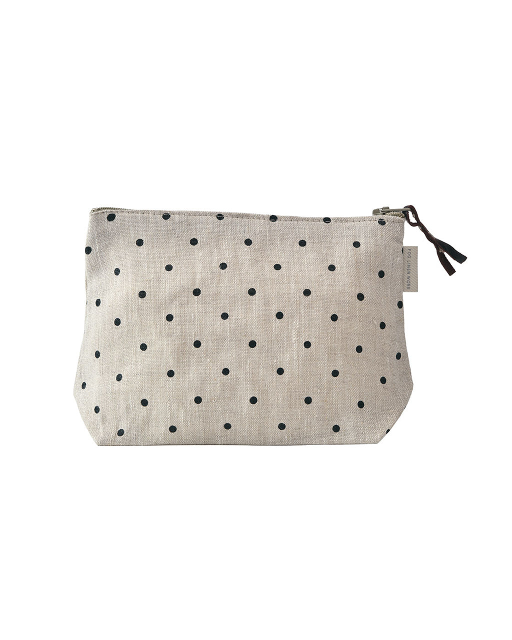 Chris Linen Pouch: Natural Dot