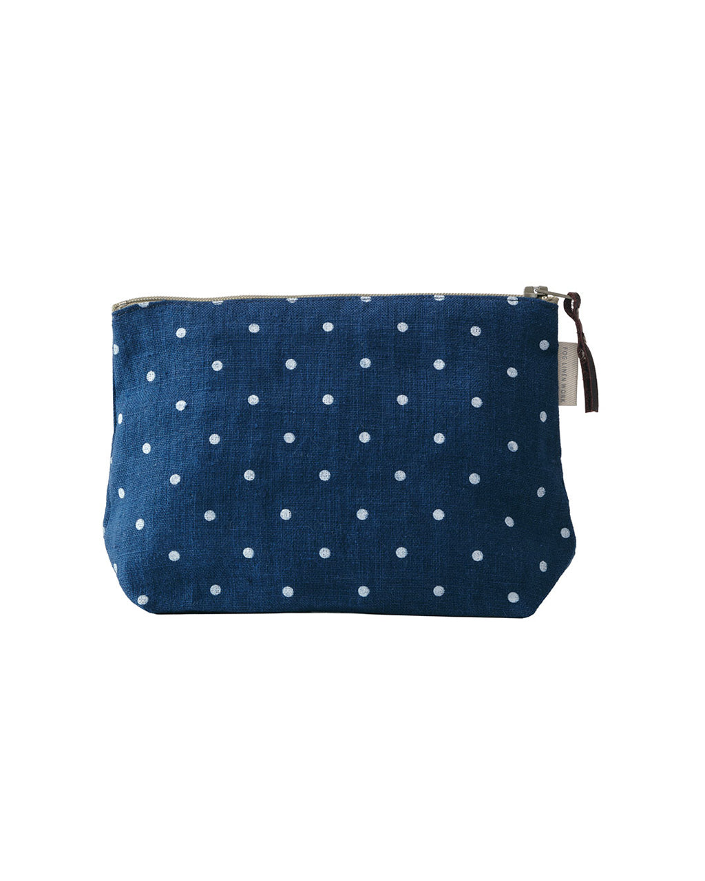 Chris Linen Pouch: Navy Dot