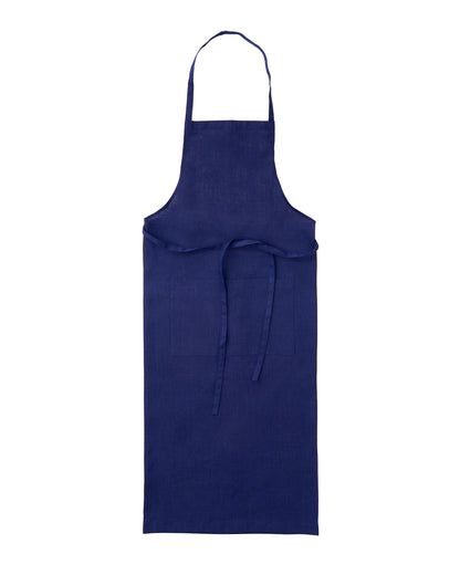 Linen Full Apron: Blue Violet
