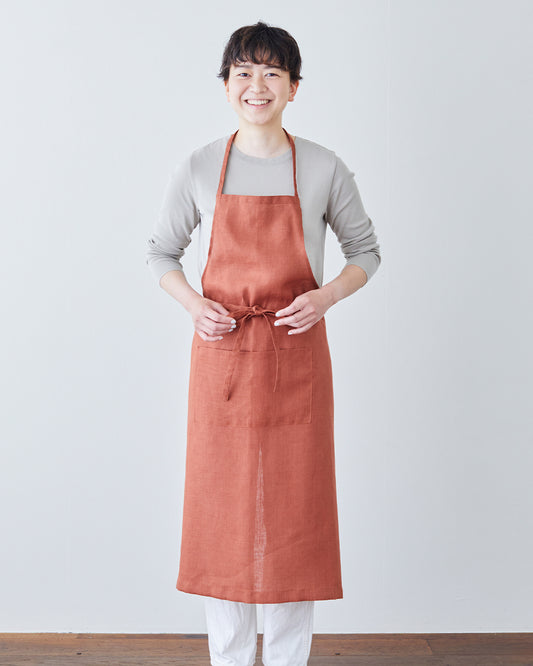 Linen Full Apron: Pain Brule