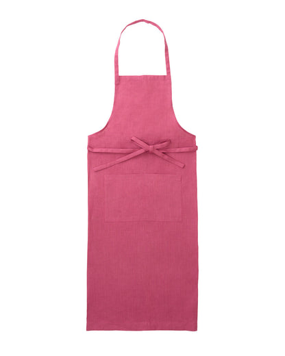 Linen Full Apron: Camellia