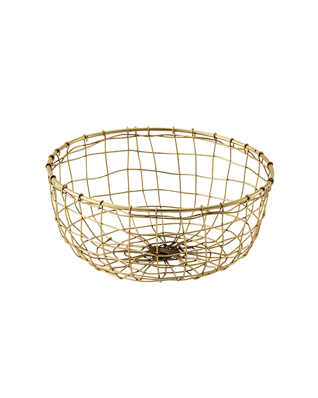 Gold Wire Fruit Basket (M)