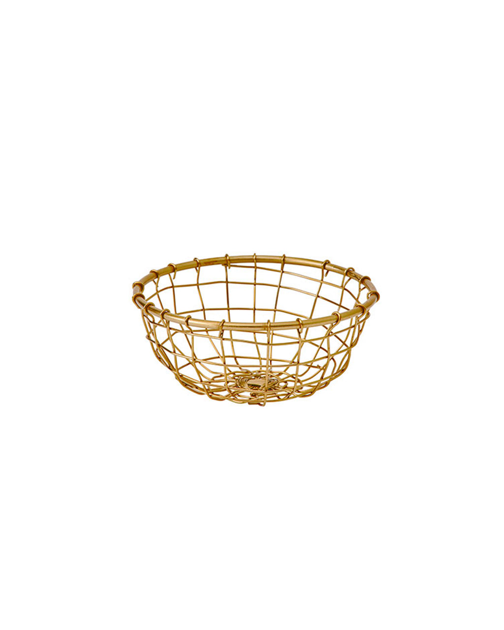 Gold Wire Basket (SS): Round