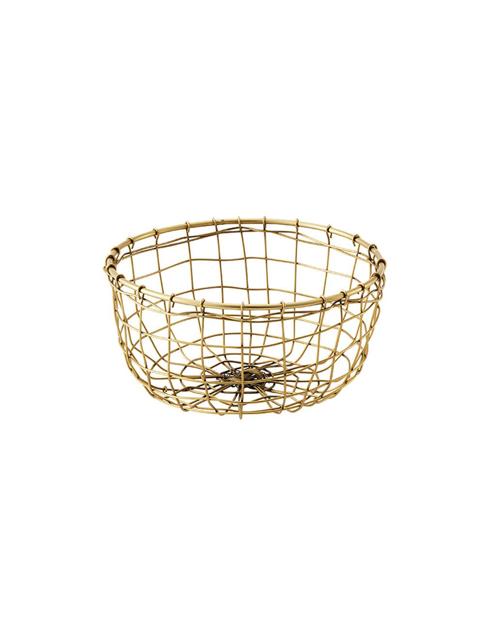 Gold Wire Fruit Basket (S)