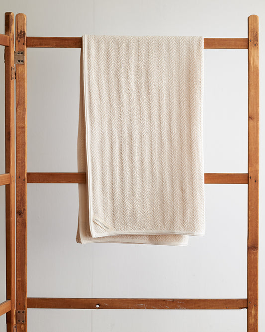 Herringbone Cotton Towel (L)