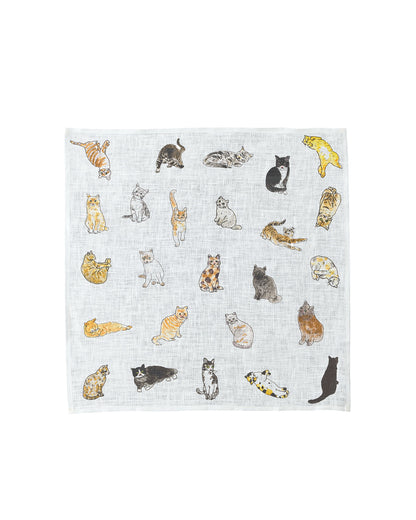 Isabelle Boinot Handkerchief: Cat