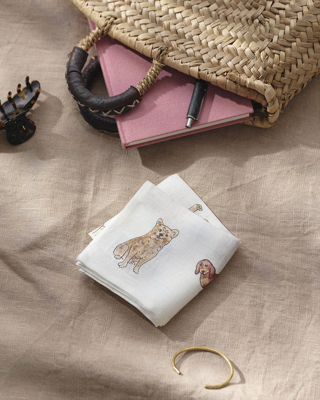 Isabelle Boinot Handkerchief: Dog