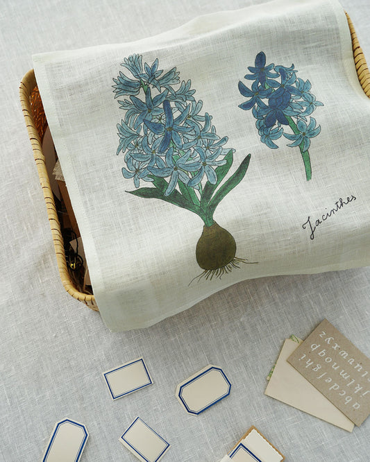 Isabelle Boinot Handkerchief: Hyacinth