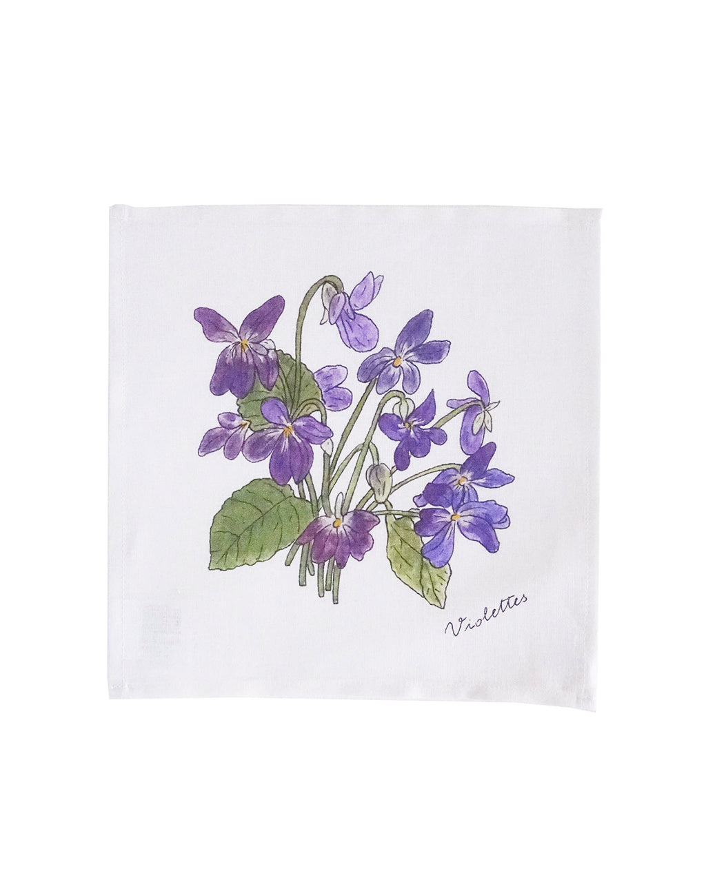 Isabelle Boinot Handkerchief: Violets