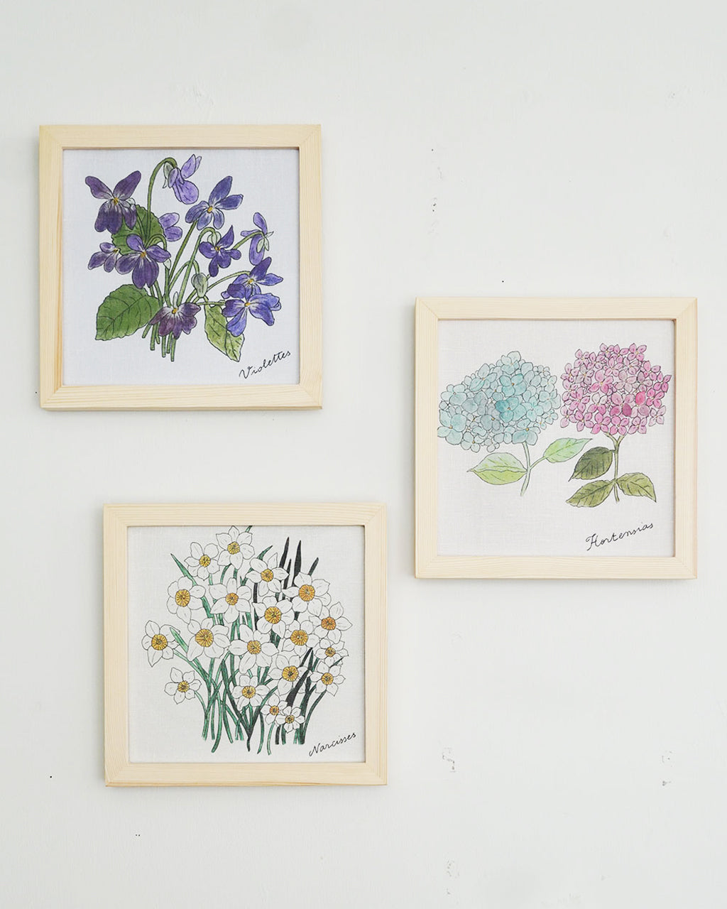 Isabelle Boinot Handkerchief: Violets