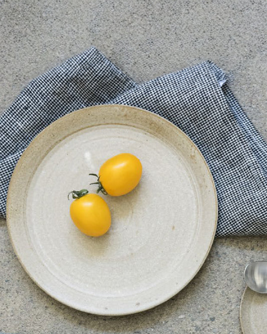 Linen Tea Towel: Houndstooth Check