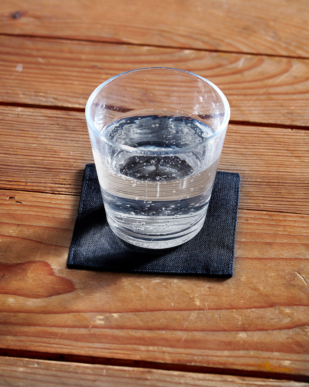 Linen Coaster: Black