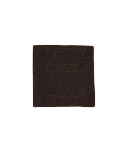 Linen Coaster: Chocolate