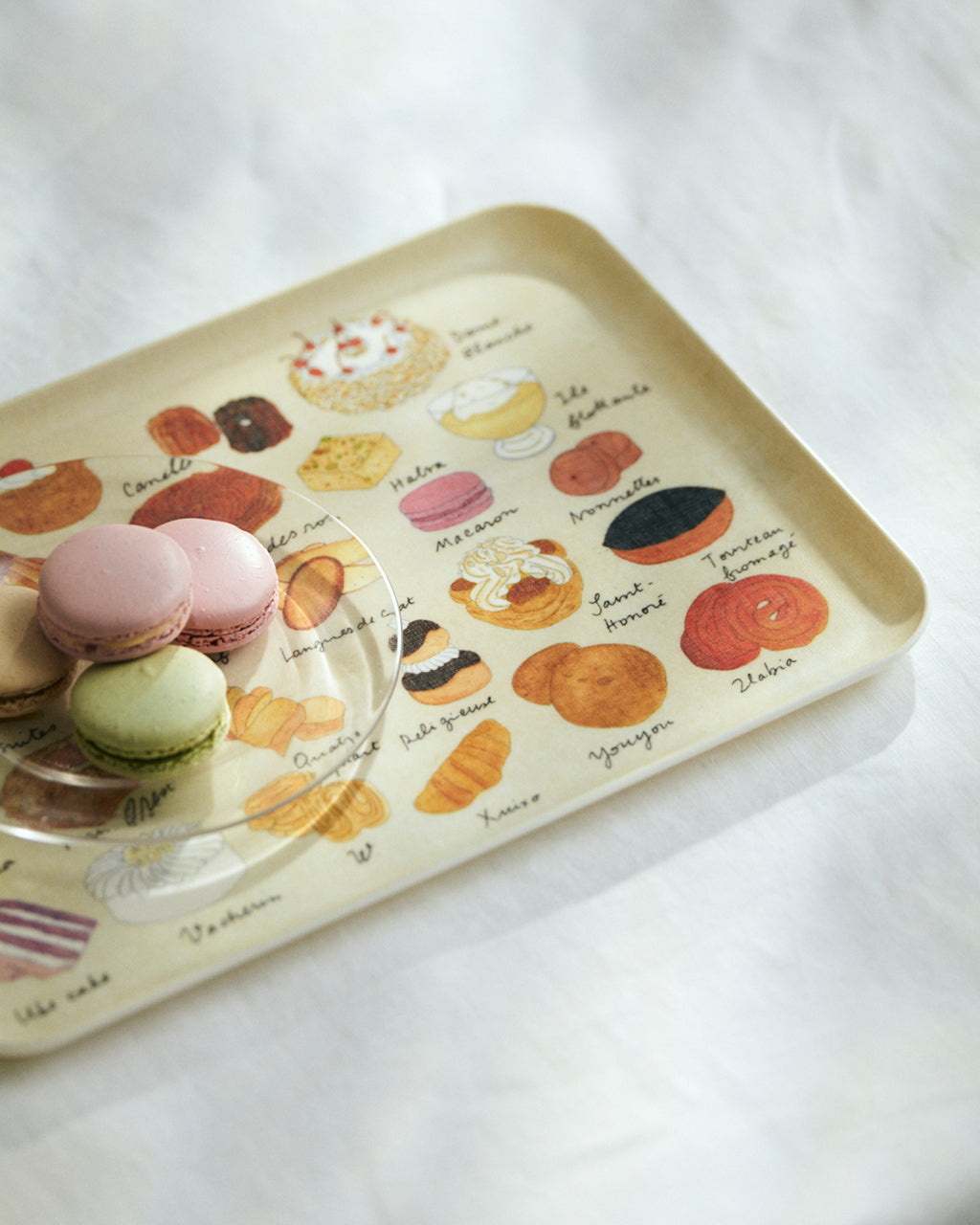 Linen Coated Tray (M): Isabelle Boinot Gateau