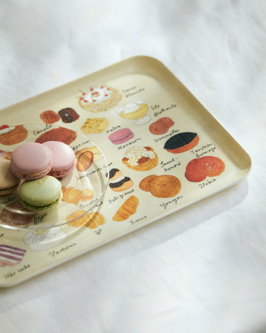 Linen Coated Tray (M): Isabelle Boinot Gateau