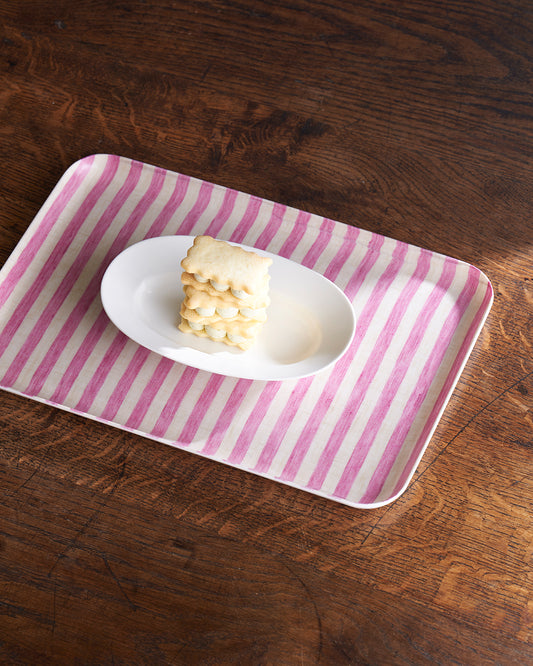 Linen Coated Tray (M): Michele