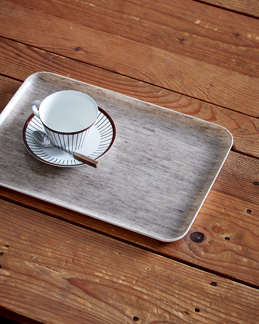Linen Coated Tray (M): Natural